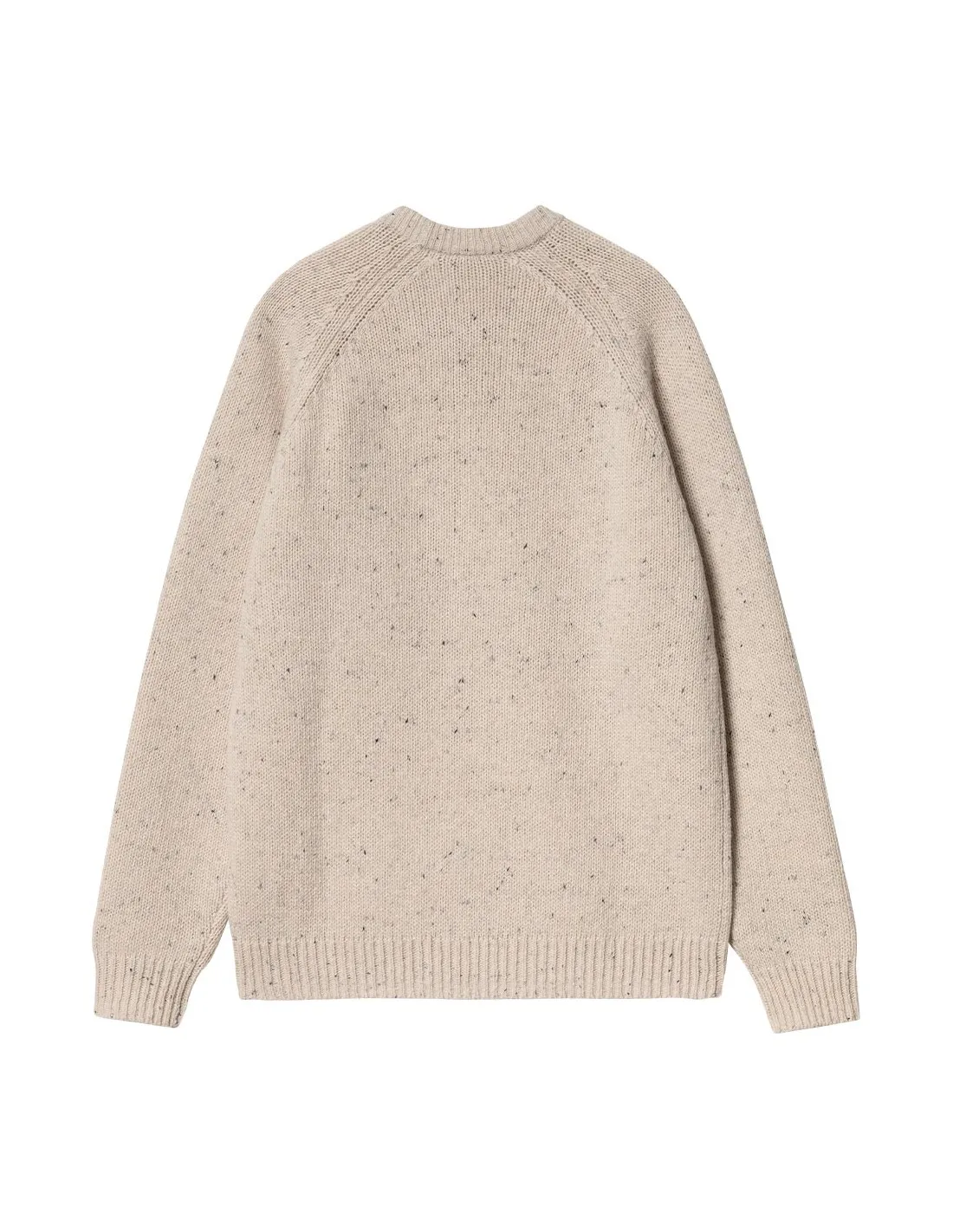 CARHARTT WIP ANGLISTIC SWEATER SPECKLED MOONBEAM