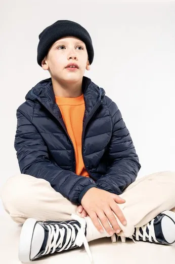 Chaqueta acolchada y ligera con capucha niños