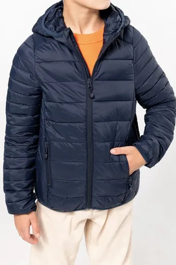 Chaqueta acolchada y ligera con capucha niños