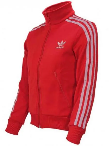 chaqueta adidas j ac firebird rojo niño