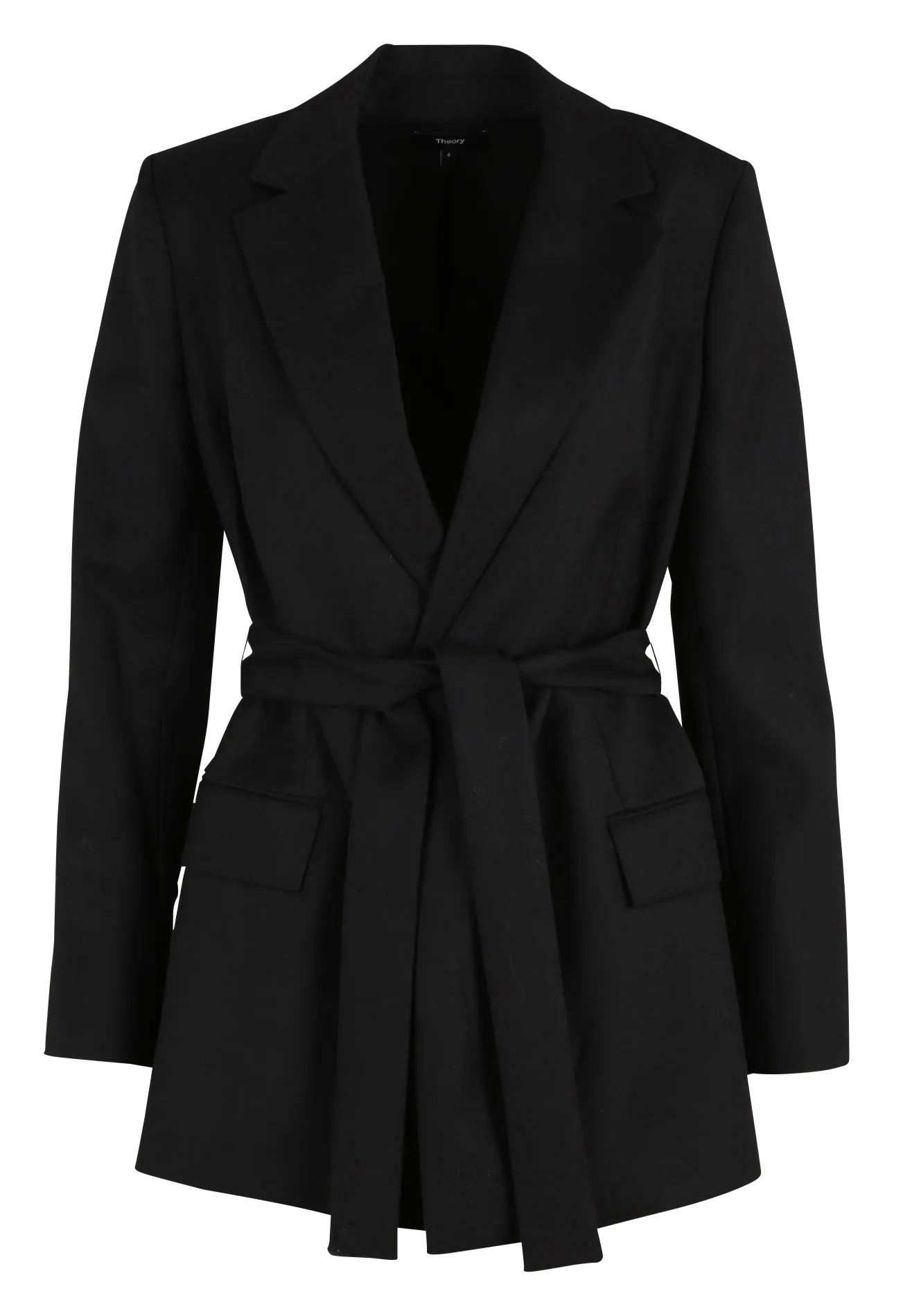 Chaqueta sastre de lana en negro