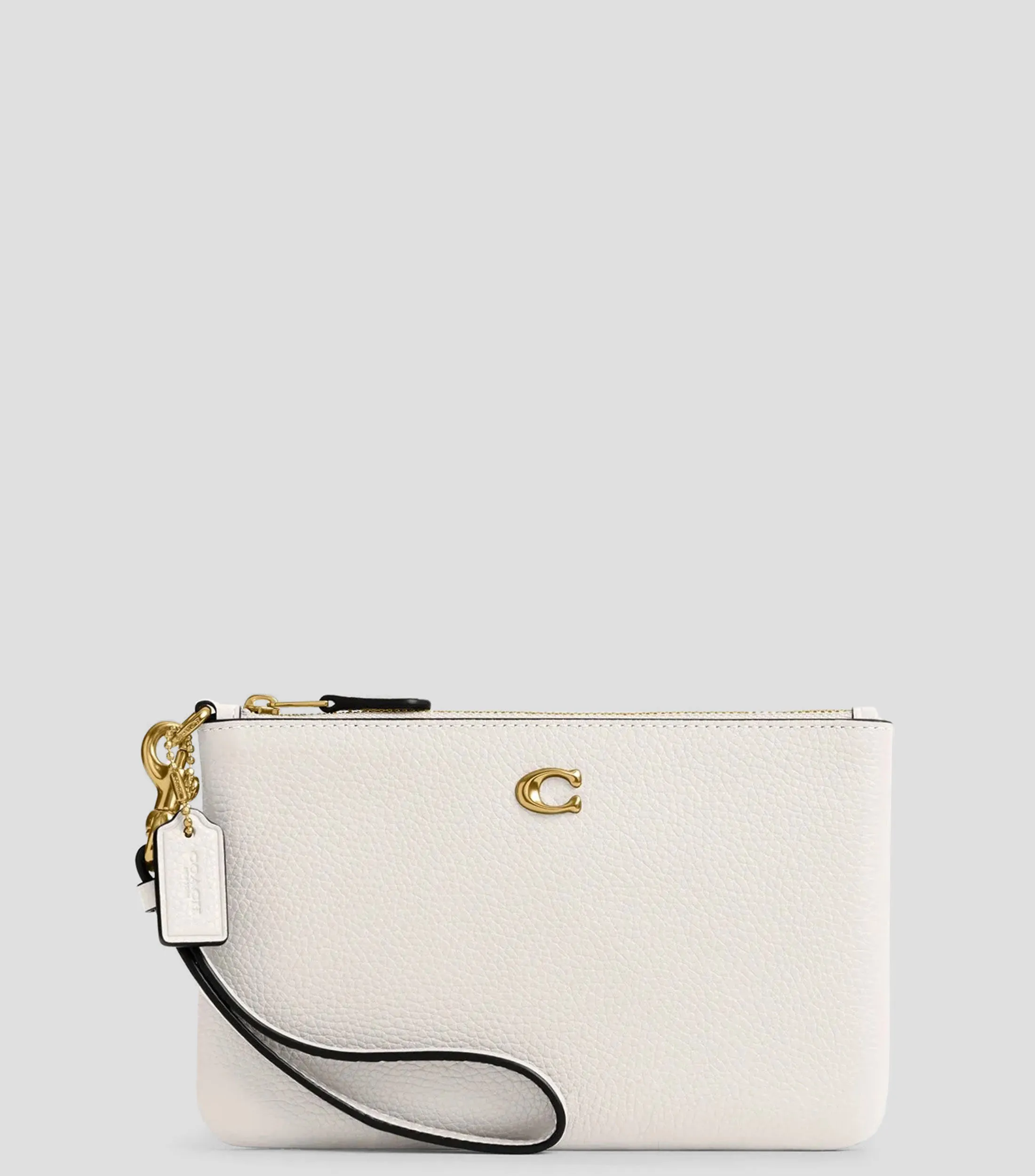 Coach Bolso Wristlet en piel granulada Mujer