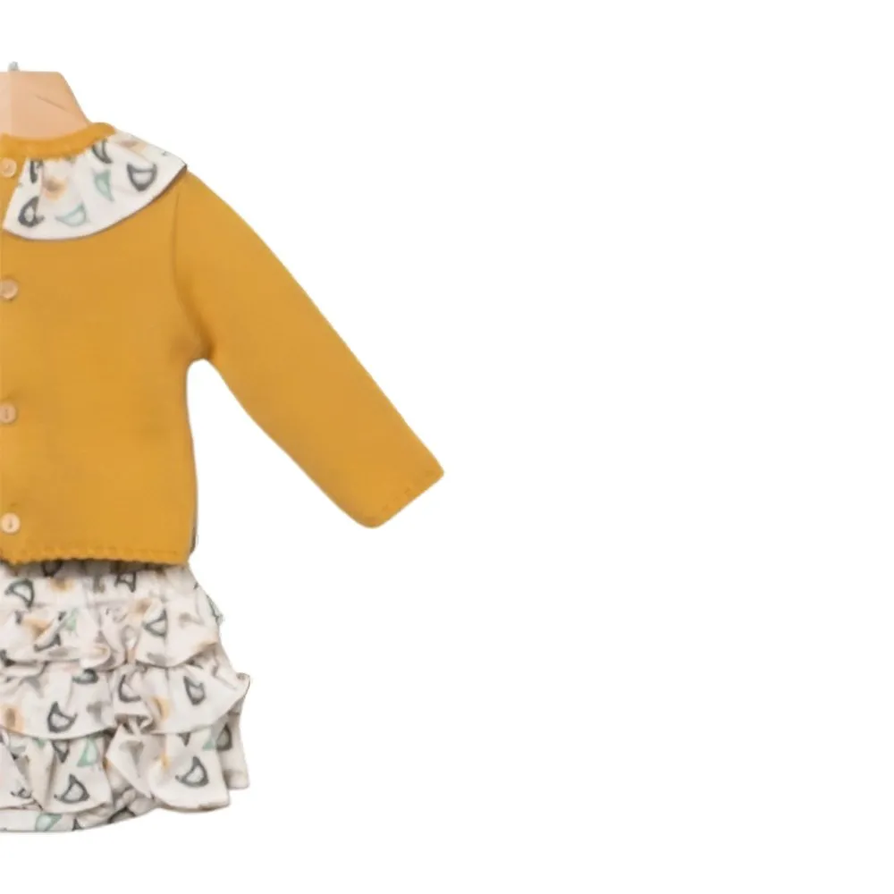 Coco Acqua Conjunto Pack de bebé niña 7004300 MOSTAZA CORDONETS