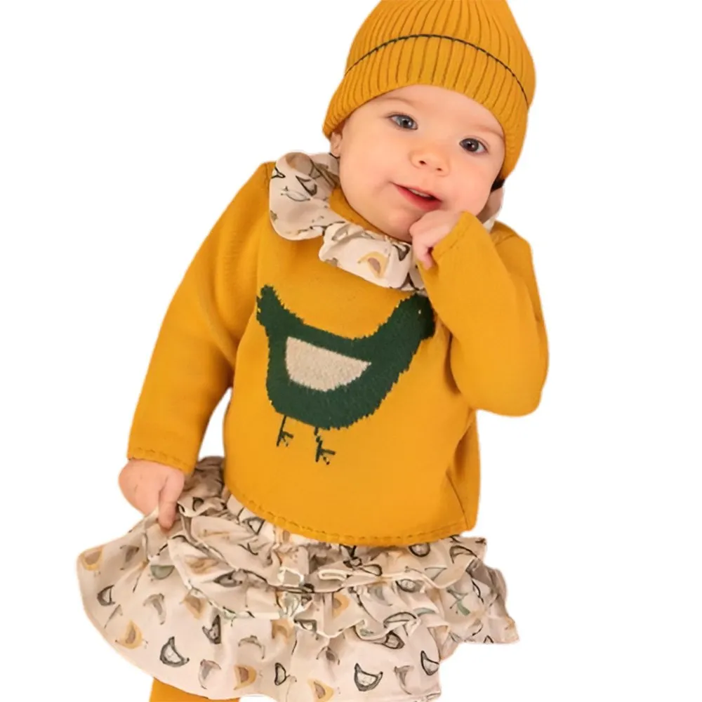 Coco Acqua Conjunto Pack de bebé niña 7004300 MOSTAZA CORDONETS