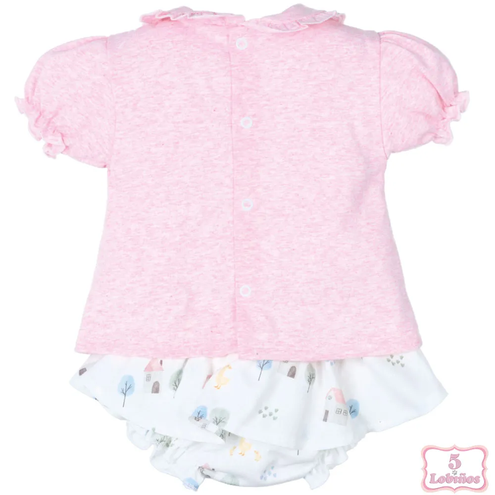 CONJUNTO BEBÉ NIÑA CASITAS Popys