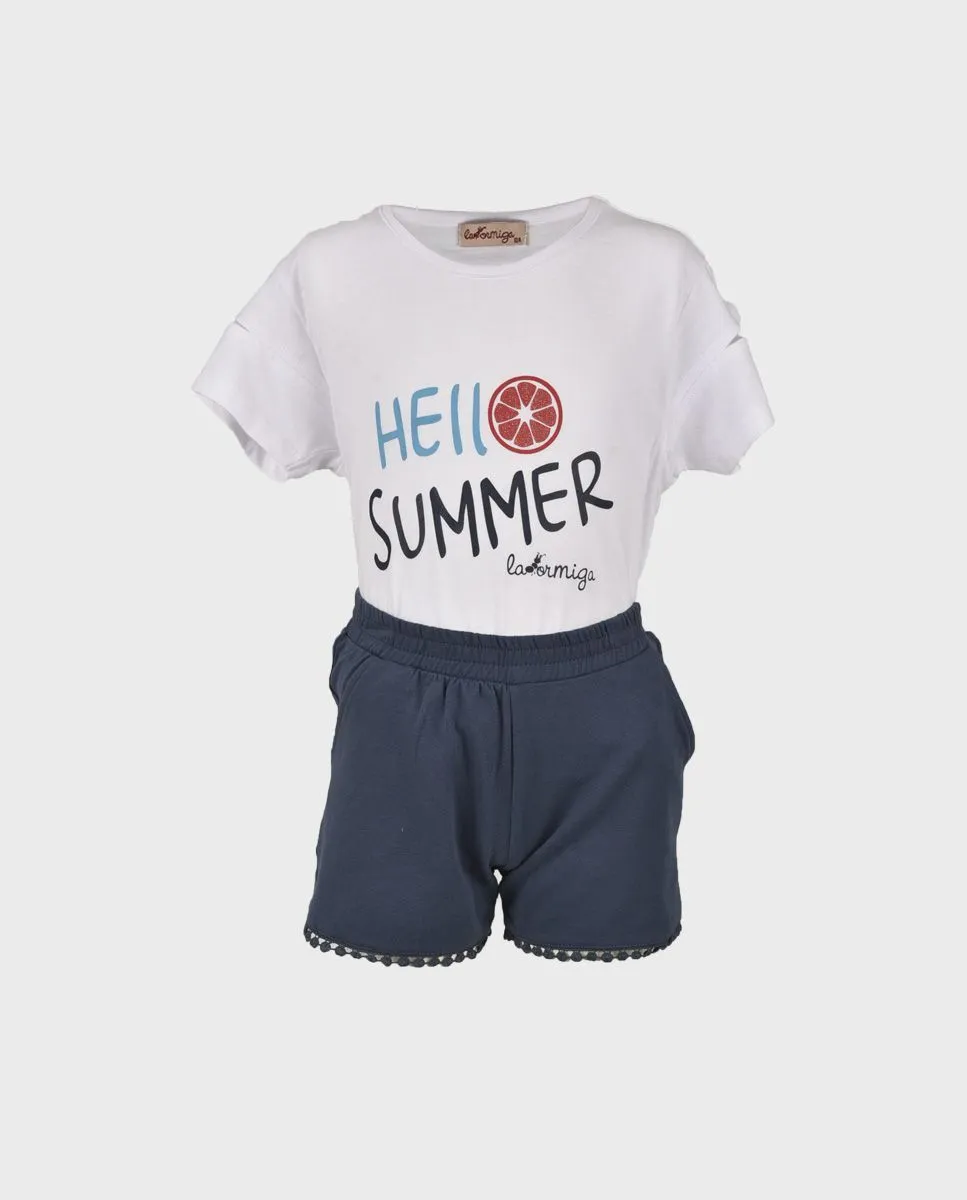 Conjunto niña bicicleta