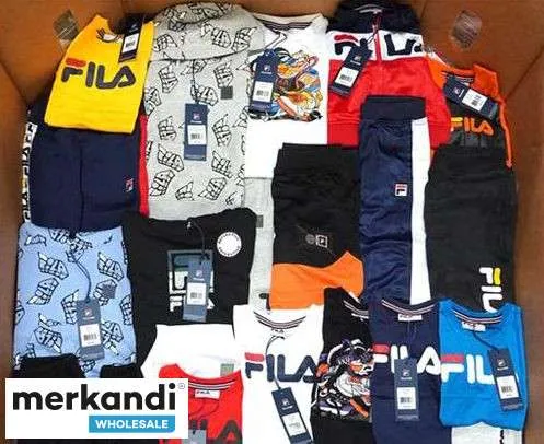 CONJUNTOS DE ROPA PARA NIñOS FILA A GRANEL  ATUENDOS SURTIDOS DE 2 PIEZAS, 100 JUEGOS CON ETIQUETAS, MSRP $ 45