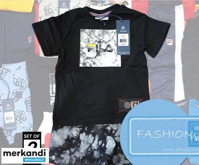 CONJUNTOS DE ROPA PARA NIñOS FILA A GRANEL  ATUENDOS SURTIDOS DE 2 PIEZAS, 100 JUEGOS CON ETIQUETAS, MSRP $ 45