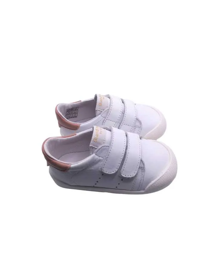Deportivas respetuosas Blanditos Paris Blanco y rosa