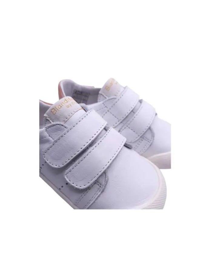 Deportivas respetuosas Blanditos Paris Blanco y rosa