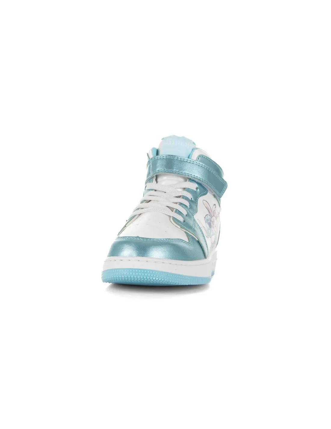 DISNEY  ZAPATILLAS BLANCAS Y AZUL CLARO 2300006557 STITCH NIñA
