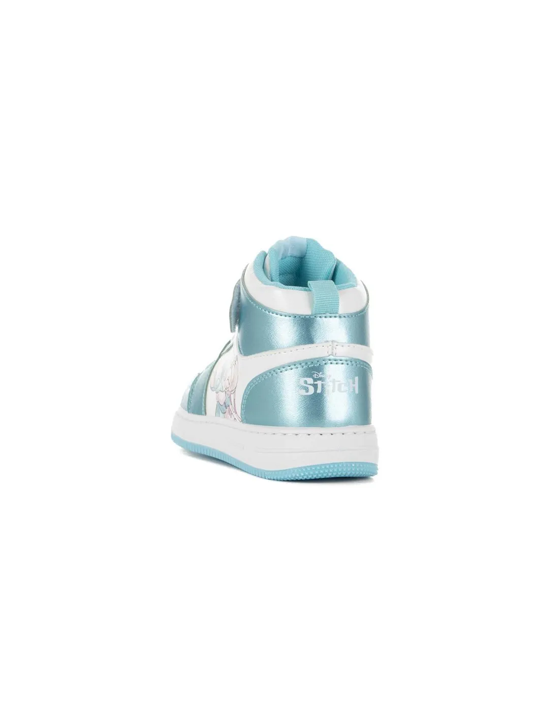 DISNEY  ZAPATILLAS BLANCAS Y AZUL CLARO 2300006557 STITCH NIñA
