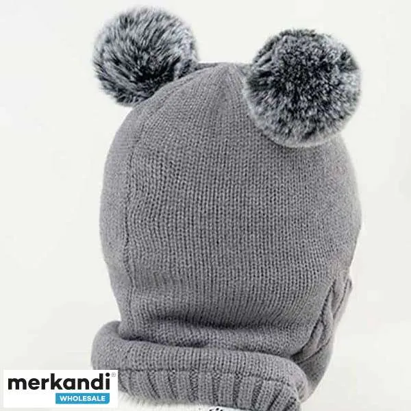 Gorro de invierno para niños, Gris