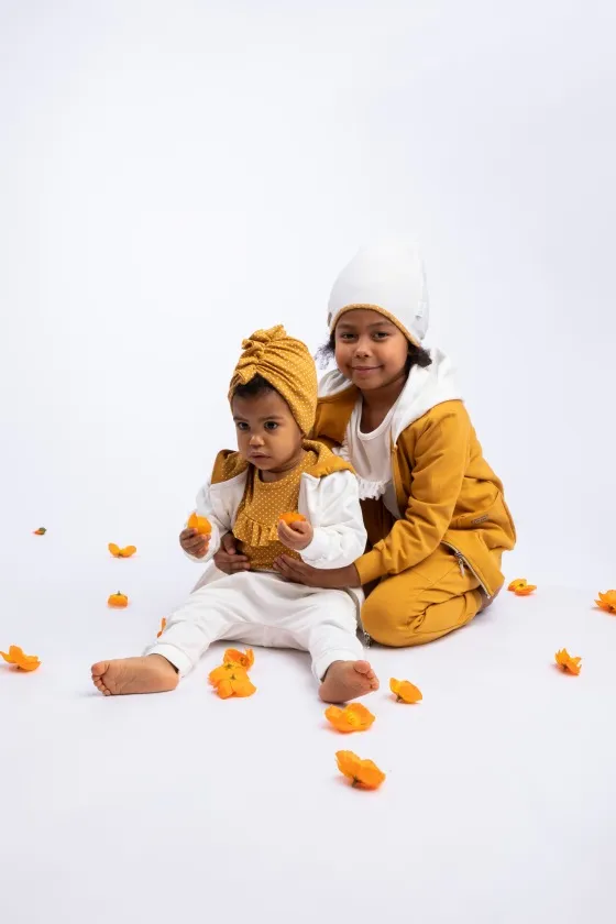 Gorro turbante de lunares para niña colección Michelle