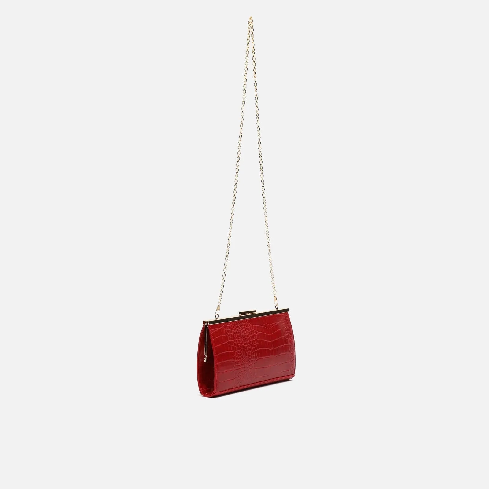 Imelda bolso de fiesta pequeo con correa y estampado animal print