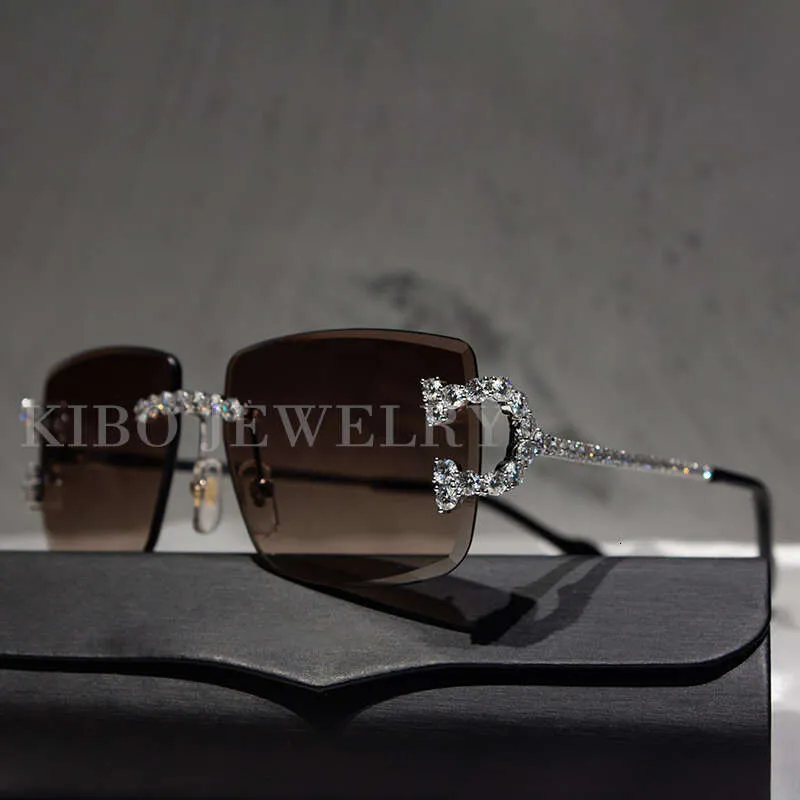 Joyería kibo coutom helada vvs 3 mm gafas de sol moissanite gafas para hombres