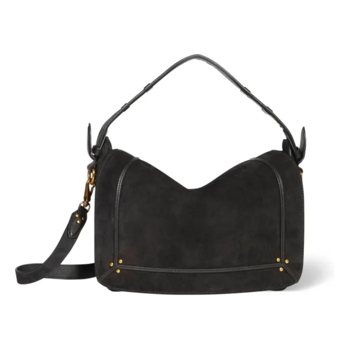 Jérôme Dreyfuss Bolso Pepito M Suede | Negro