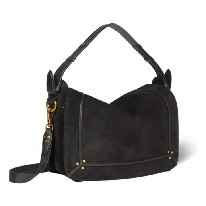 Jérôme Dreyfuss Bolso Pepito M Suede | Negro
