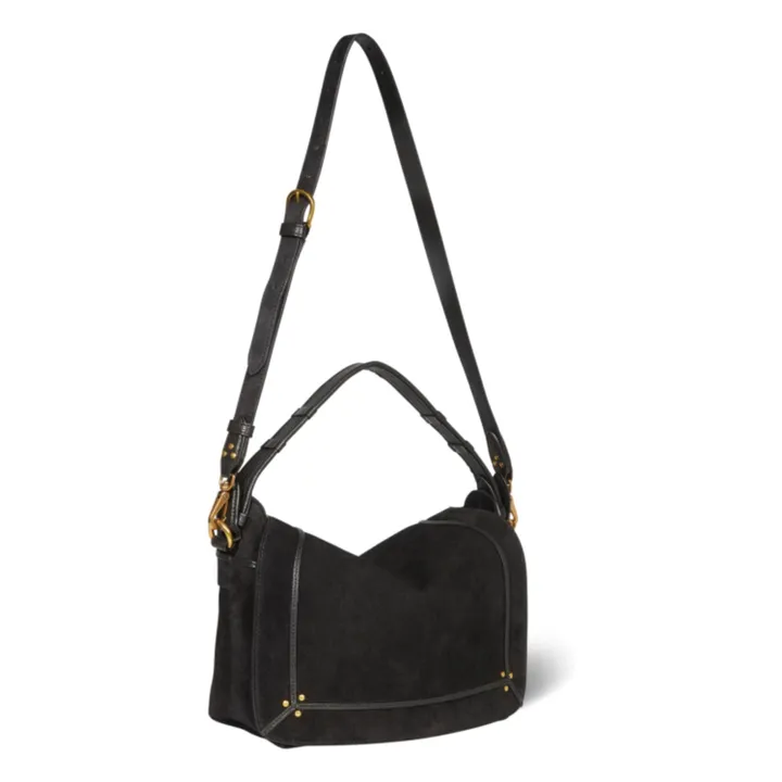 Jérôme Dreyfuss Bolso Pepito M Suede | Negro