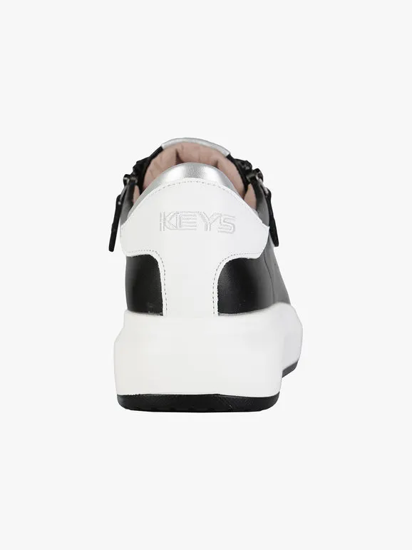 Keys Zapatillas de mujer con cordones y doble cremallera.