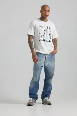Lee BE@RBRICK Buddy Line Up Relaxed Fit Tee "Marshmallow"