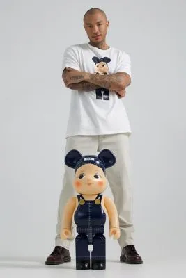 Lee BE@RBRICK Buddy Relaxed Fit Tee "Marshmallow"