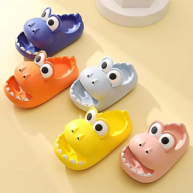 Lindo dinosaurio hogar antideslizante suela gruesa zapatillas para niños verano niños y niñas Eva Baotou bebé desgaste externo z