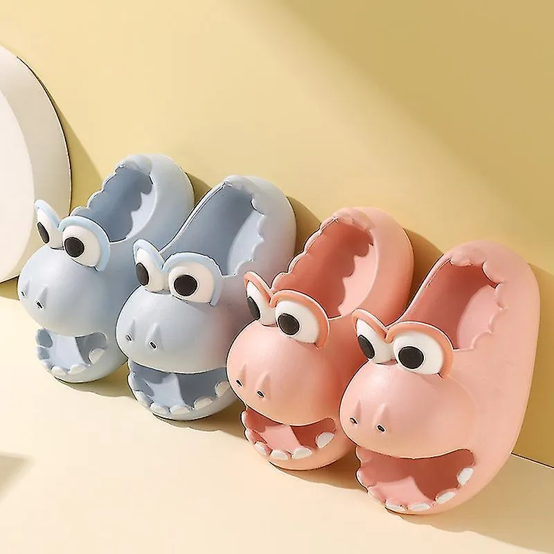 Lindo dinosaurio hogar antideslizante suela gruesa zapatillas para niños verano niños y niñas Eva Baotou bebé desgaste externo z