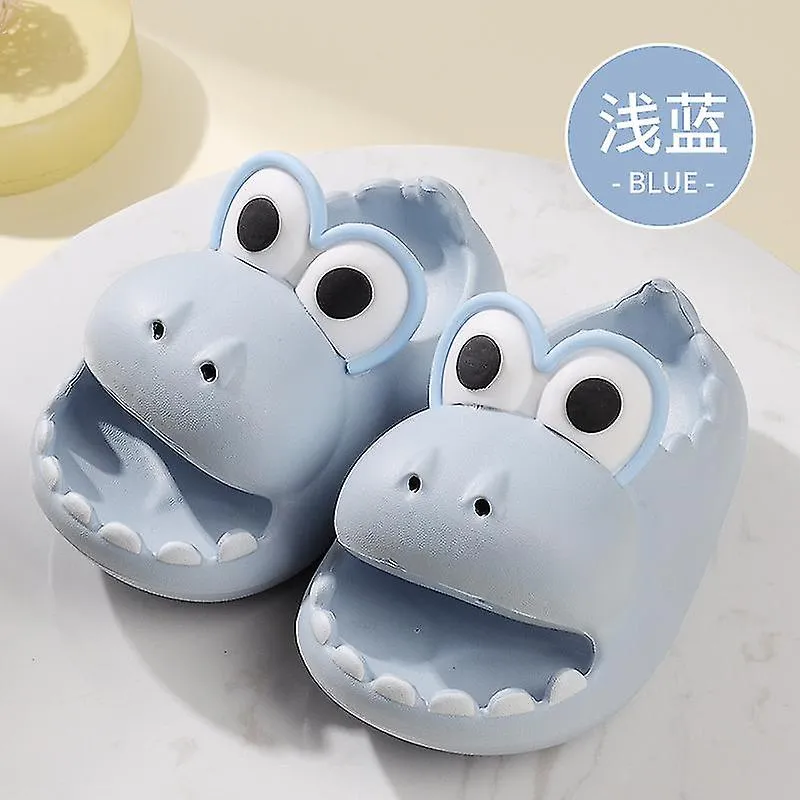 Lindo dinosaurio hogar antideslizante suela gruesa zapatillas para niños verano niños y niñas Eva Baotou bebé desgaste externo z