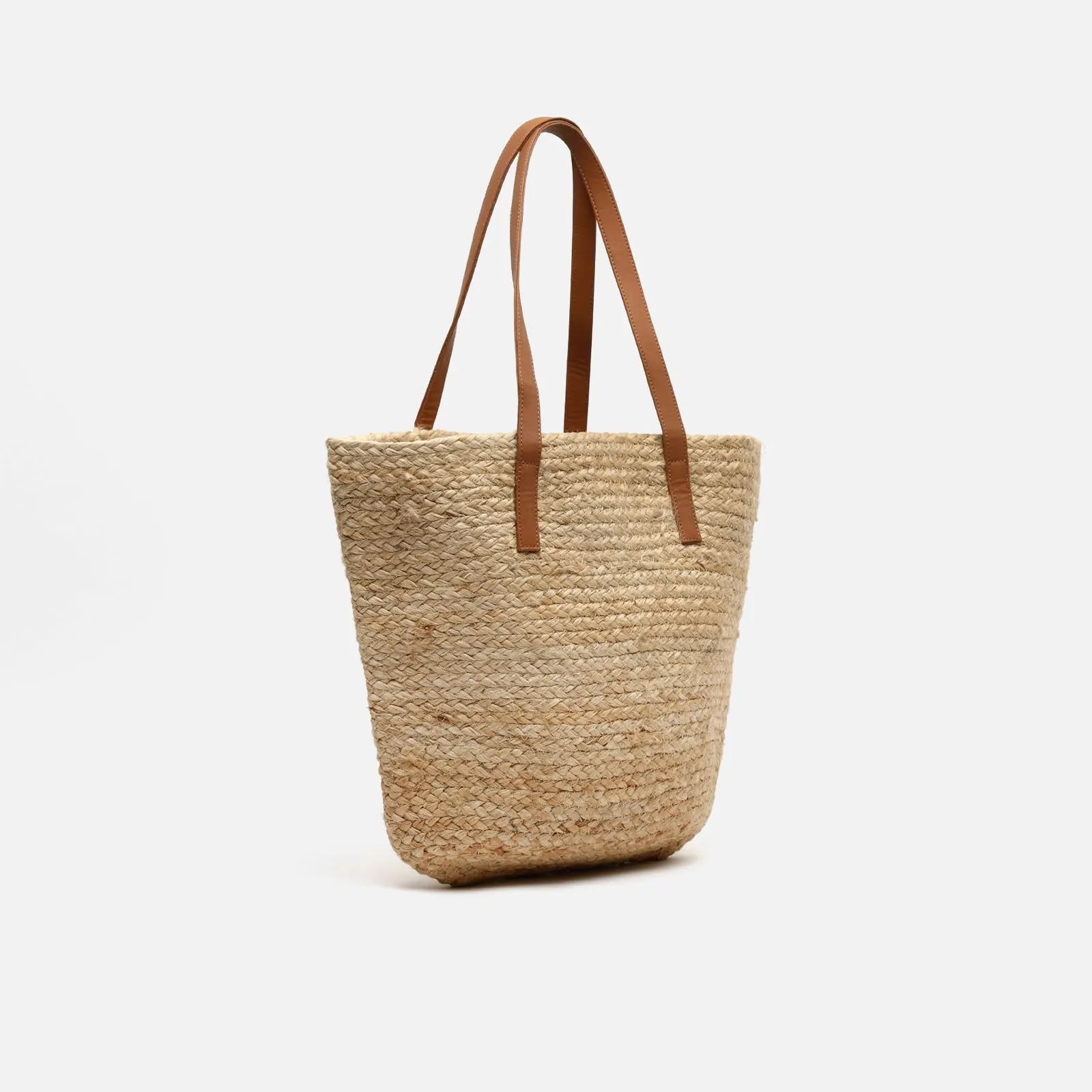 Madagascaro bolso grande estilo capazo de rafia