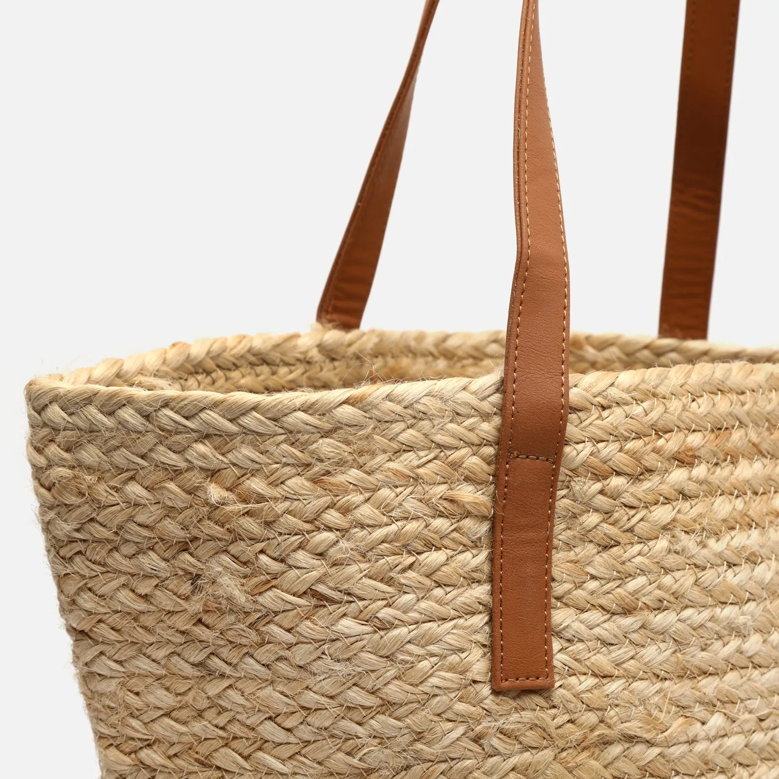 Madagascaro bolso grande estilo capazo de rafia
