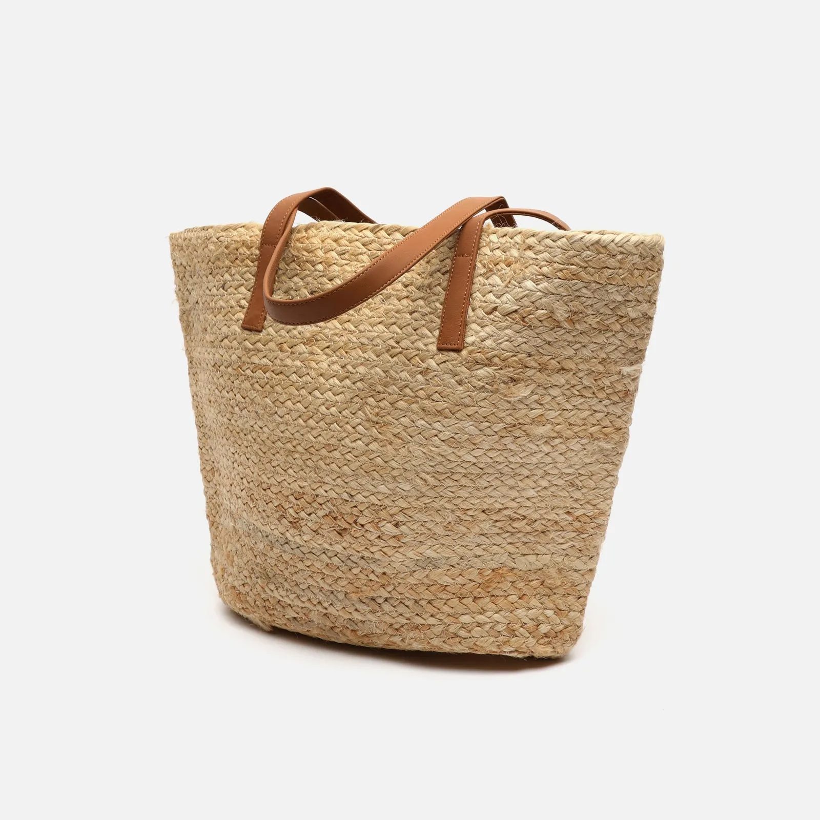 Madagascaro bolso grande estilo capazo de rafia