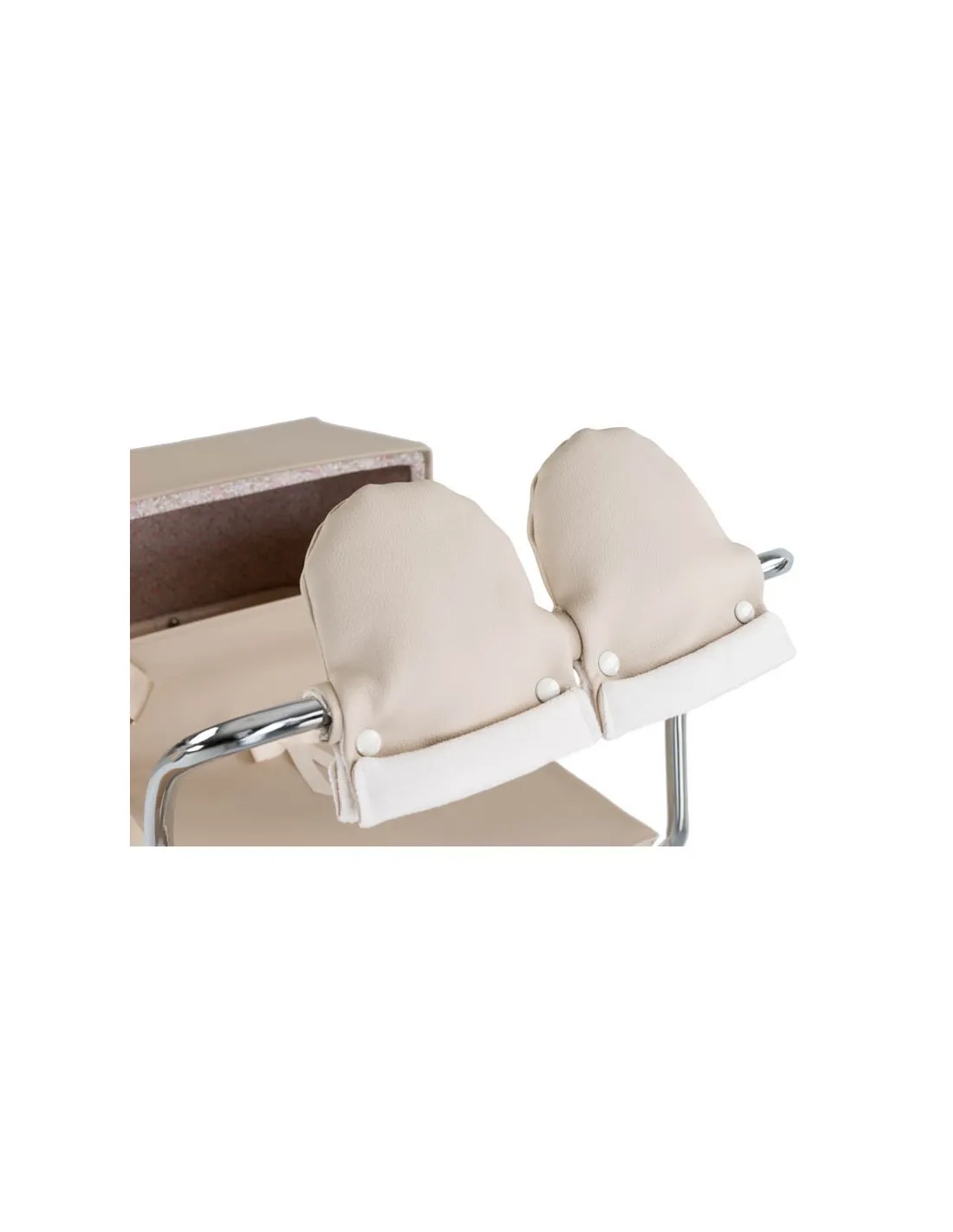 Manoplas beige para carrito de muñecas de Bebelux