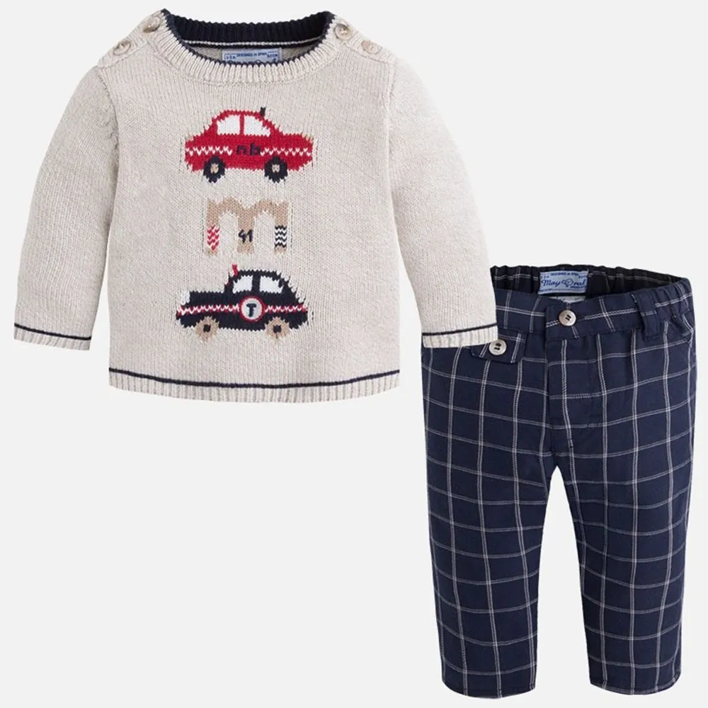 Mayoral Conjunto Pack de bebé Niño 2536 ARENA DEEP BLUE CORDONETS