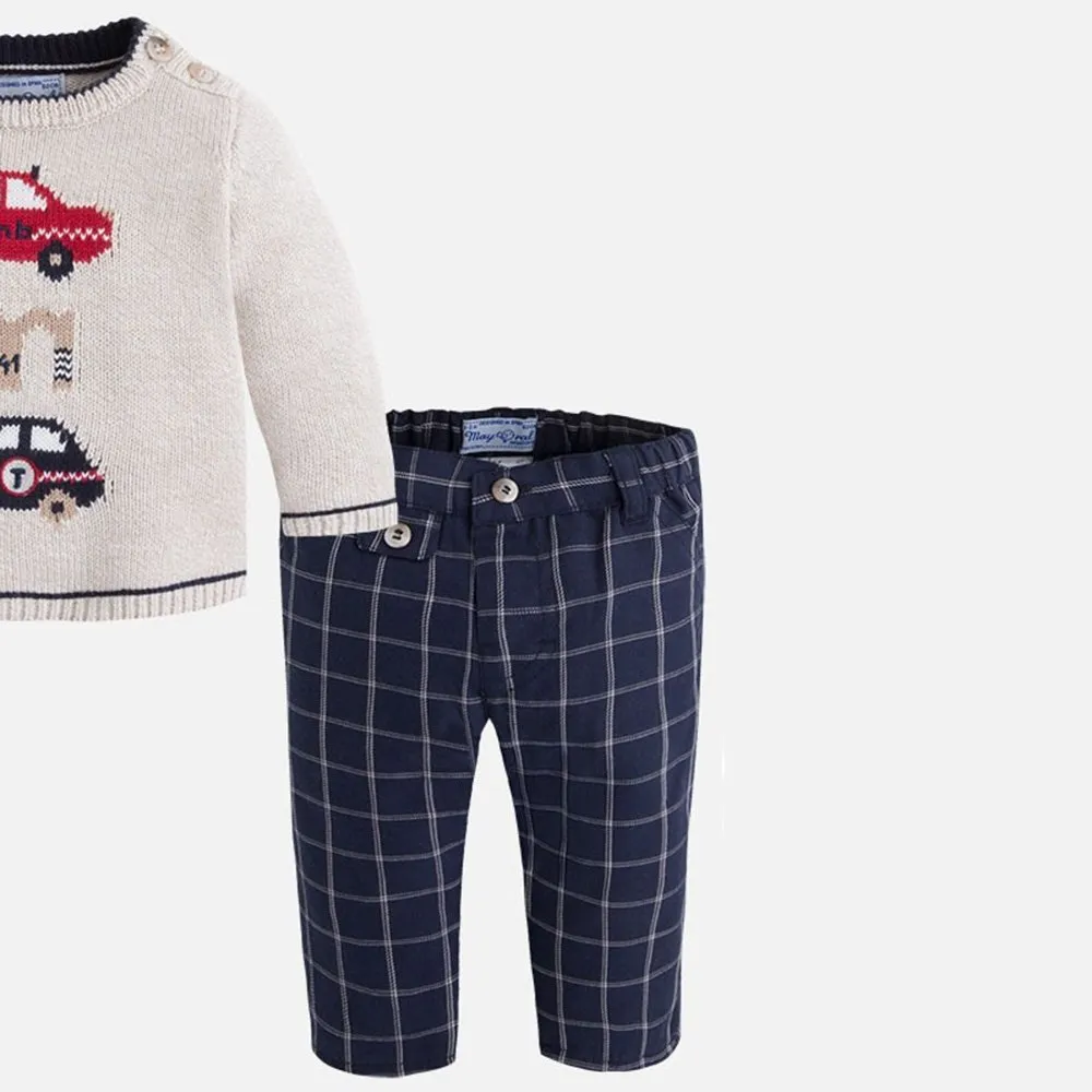 Mayoral Conjunto Pack de bebé Niño 2536 ARENA DEEP BLUE CORDONETS