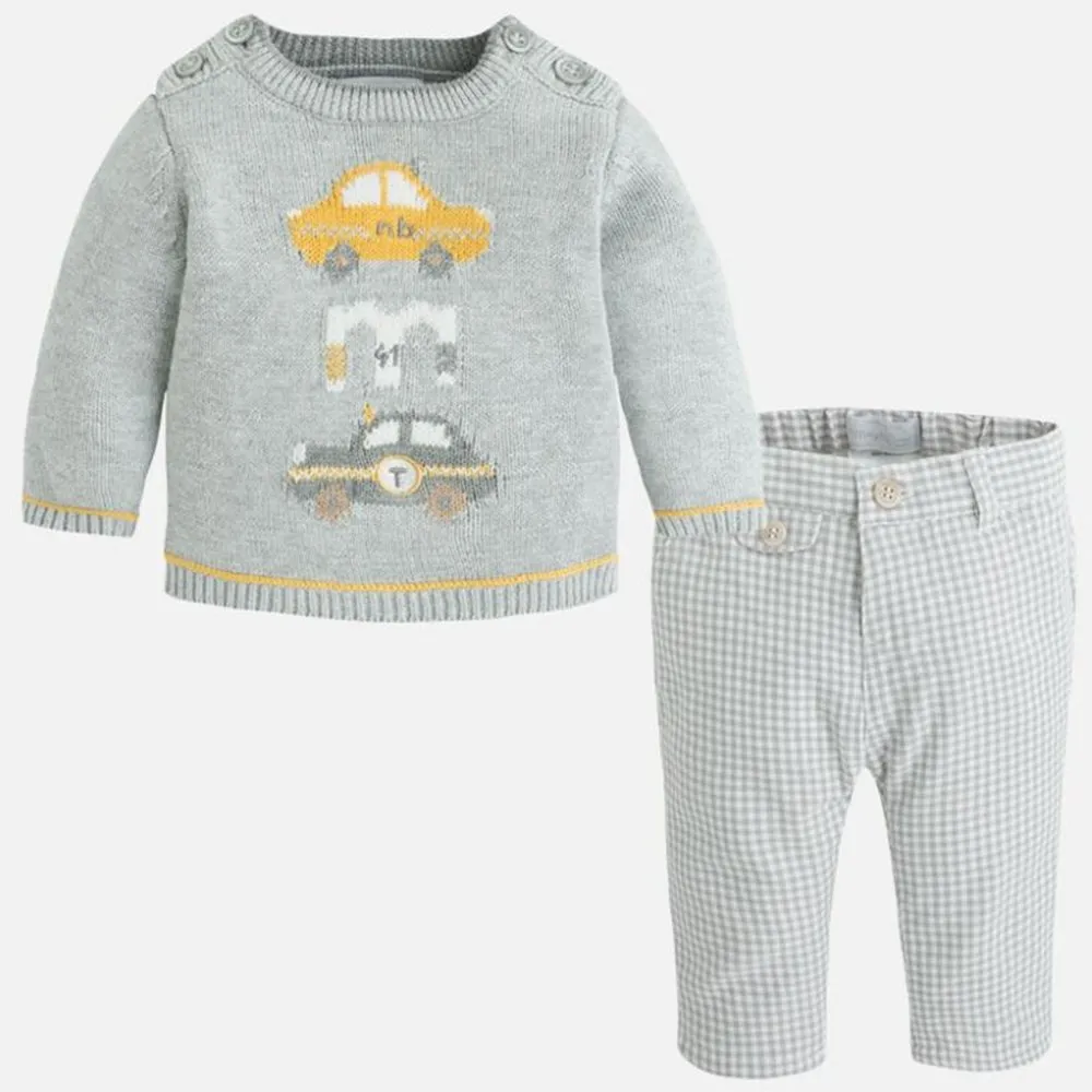 Mayoral Conjunto Pack de bebé Niño 2536 GRIS VAPOR CORDONETS