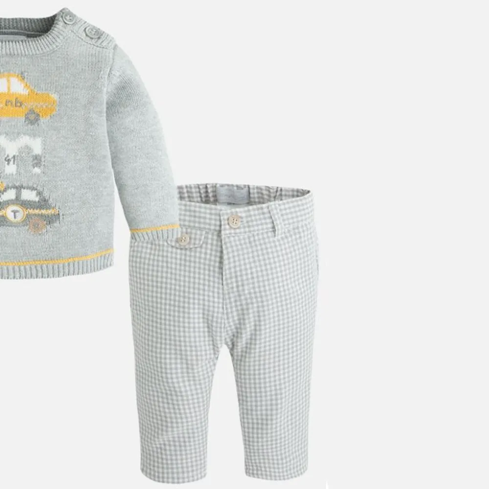 Mayoral Conjunto Pack de bebé Niño 2536 GRIS VAPOR CORDONETS