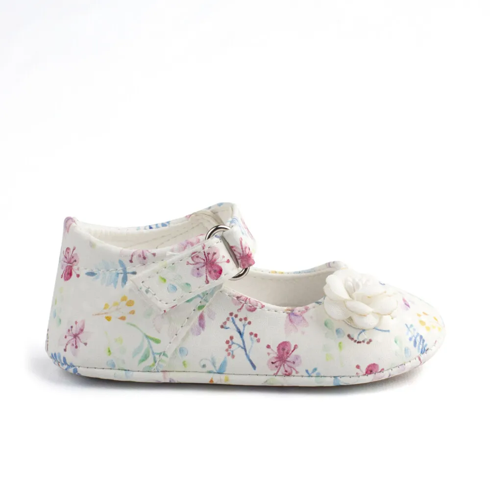 Merceditas Bebe Blancas Sin Suela Modelo Primavera