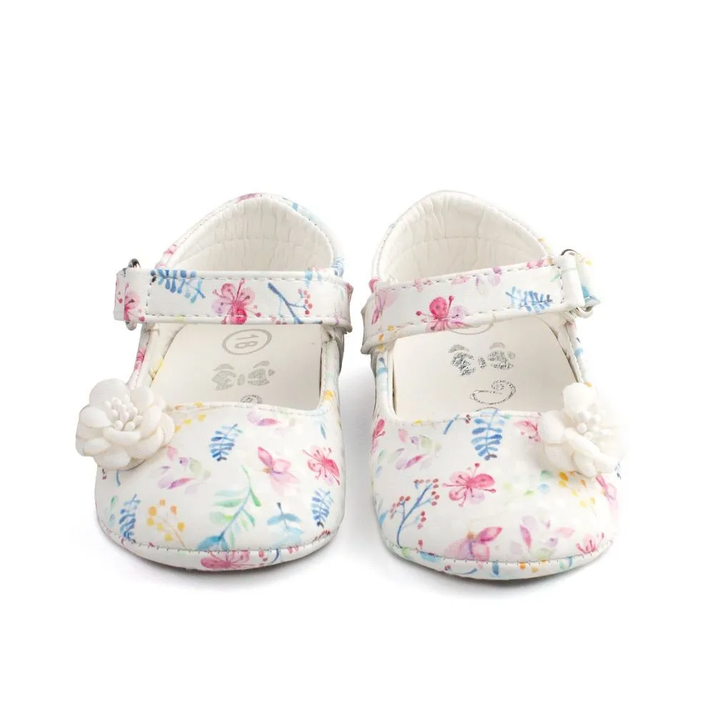 Merceditas Bebe Blancas Sin Suela Modelo Primavera