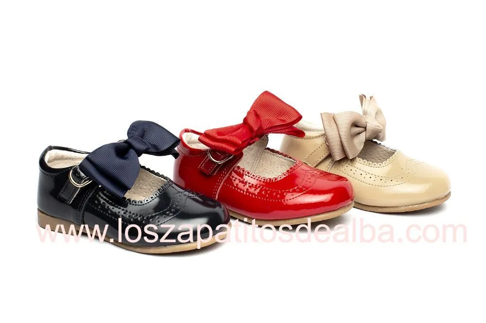 Merceditas Niña Charol  Camel Modelo Irina