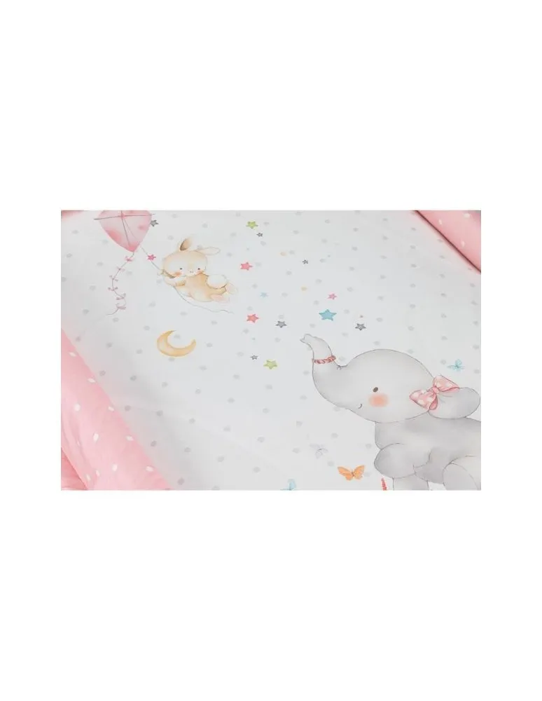 MINICUNA TIJERA ELEFANTE ROSA DON ALGODON
