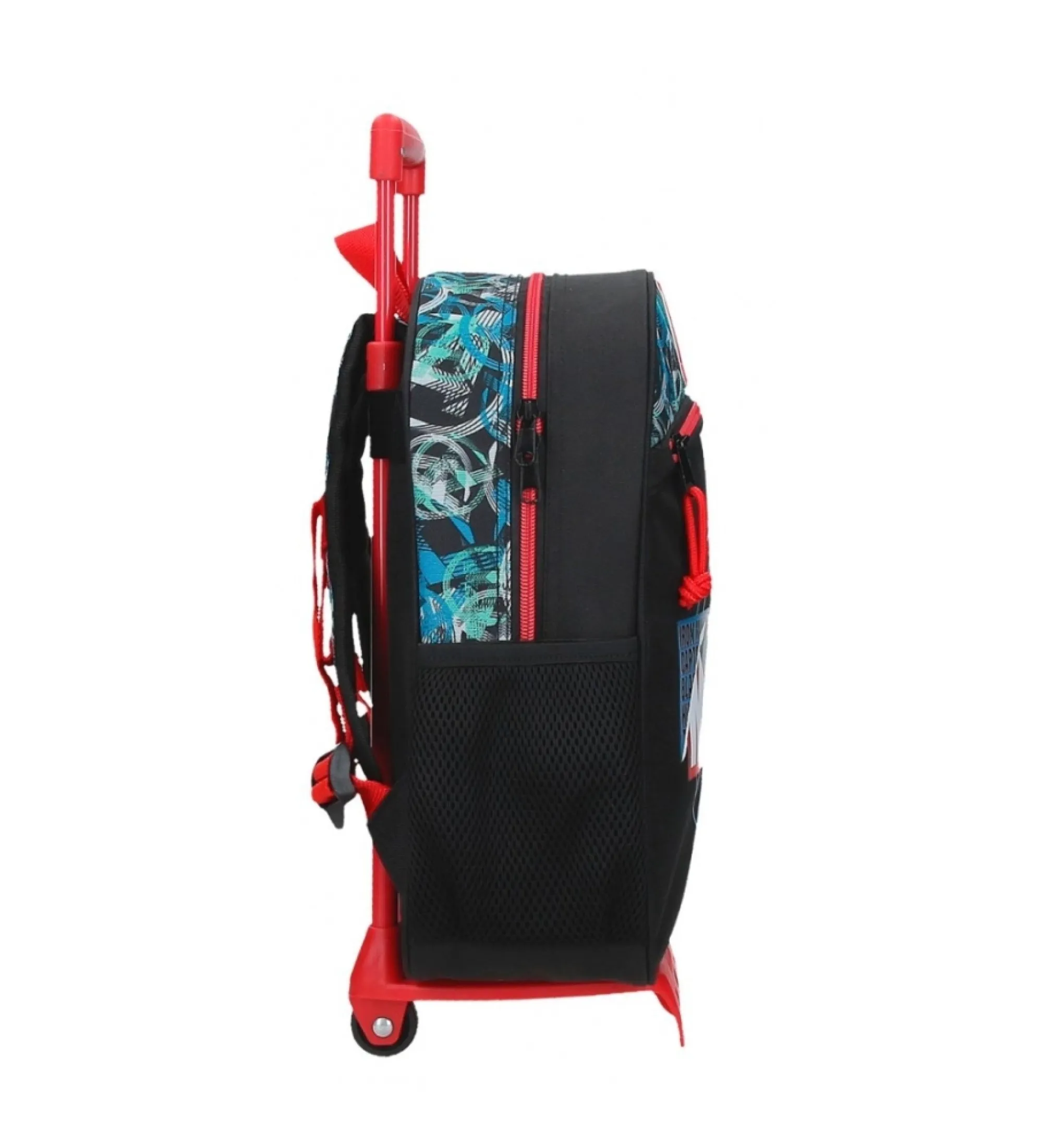 Mochila Marvel Shield 33 cm con carro negro
