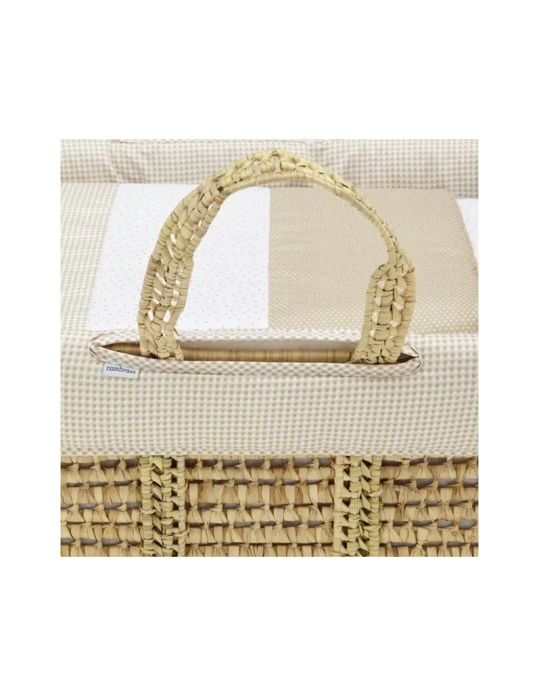 MOISES DE PALMA ACOLCHADO UNE VICHY10 BEIGE CAMBRASS