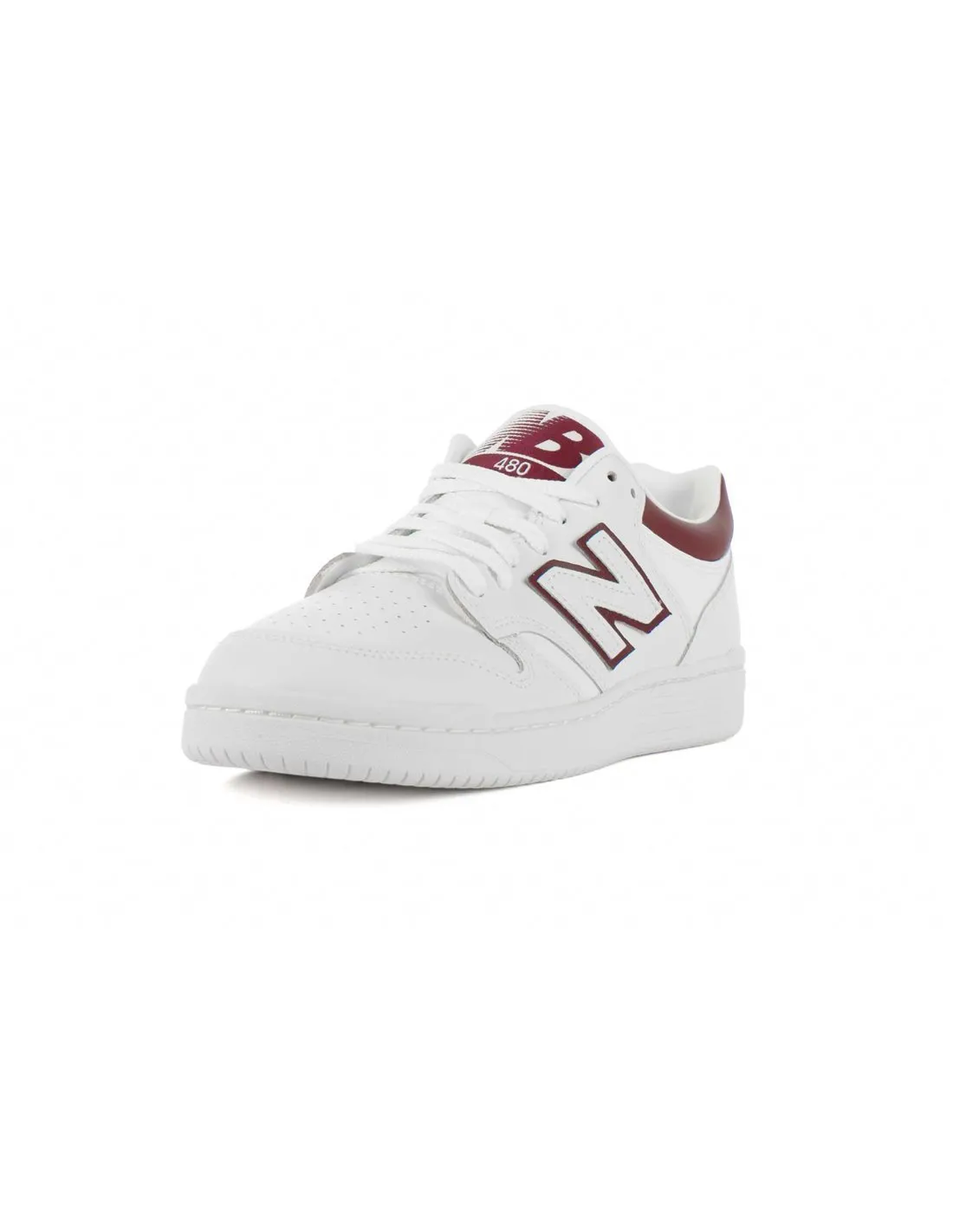 NEW BALANCE  ZAPATILLAS BLANCO Y BURDEOS BB 480 LDB HOMBRE