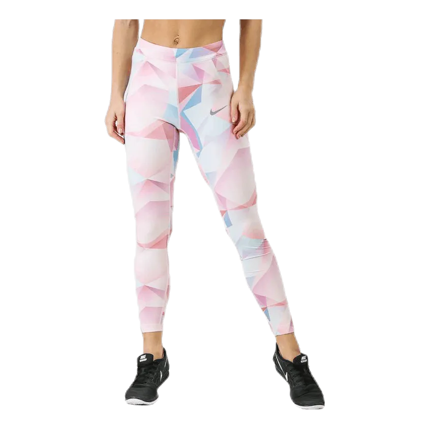 Nike Speed Printed Tight 7/8 Pink/White