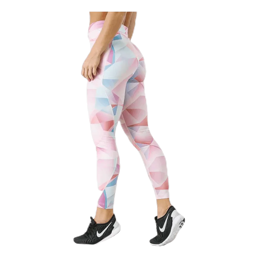 Nike Speed Printed Tight 7/8 Pink/White