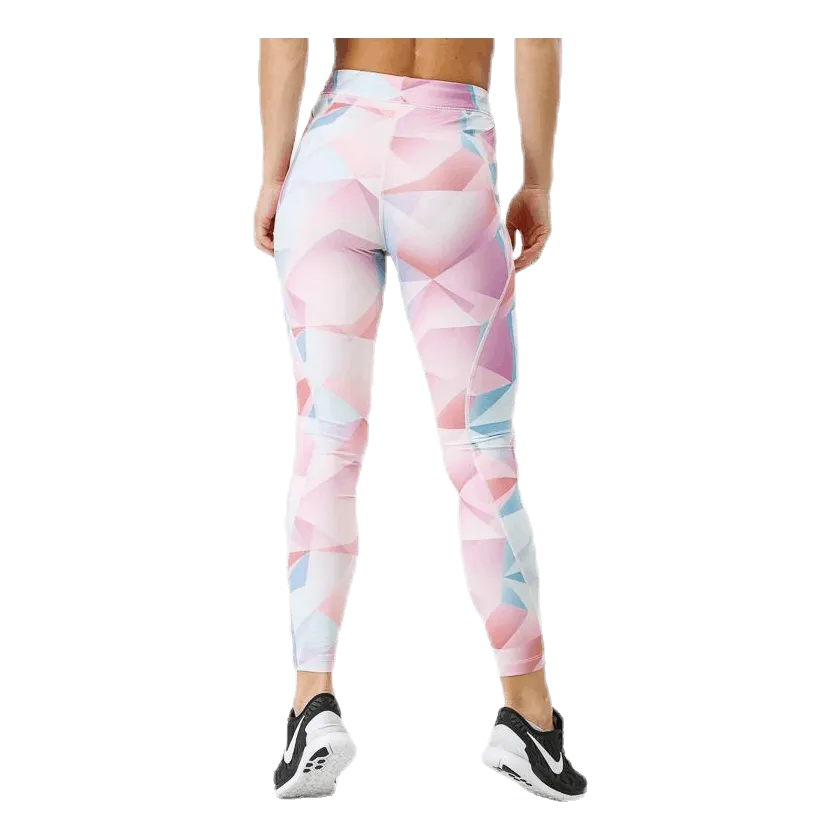 Nike Speed Printed Tight 7/8 Pink/White