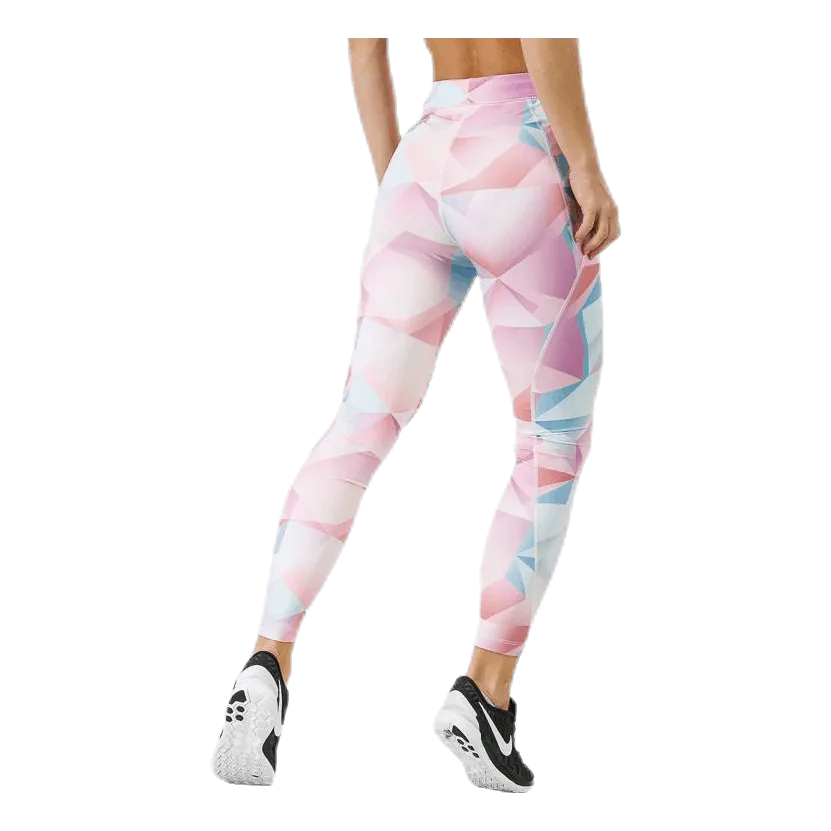 Nike Speed Printed Tight 7/8 Pink/White