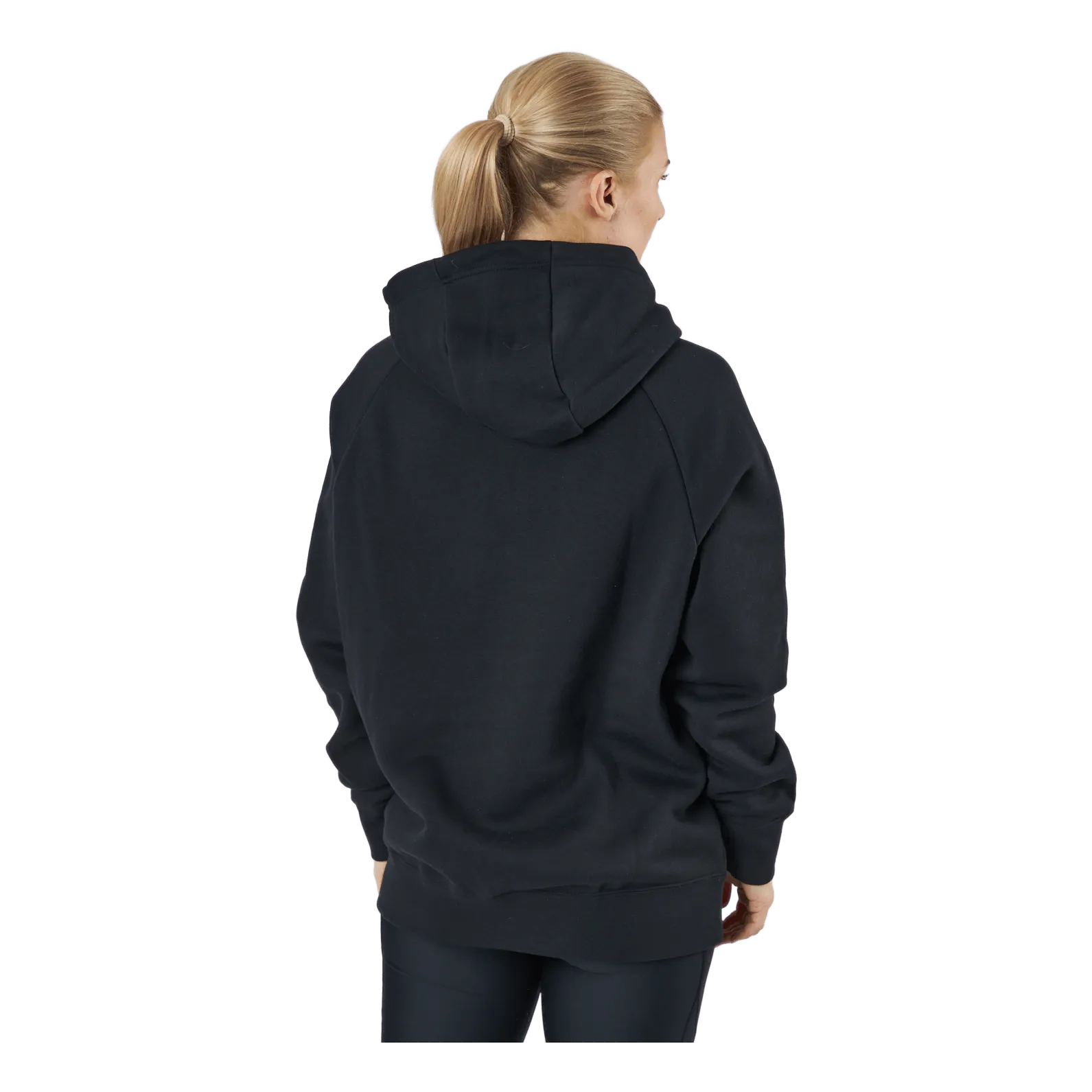 Nike W Nsw Po Hoodie Os Bb Flc Prnt Black/white