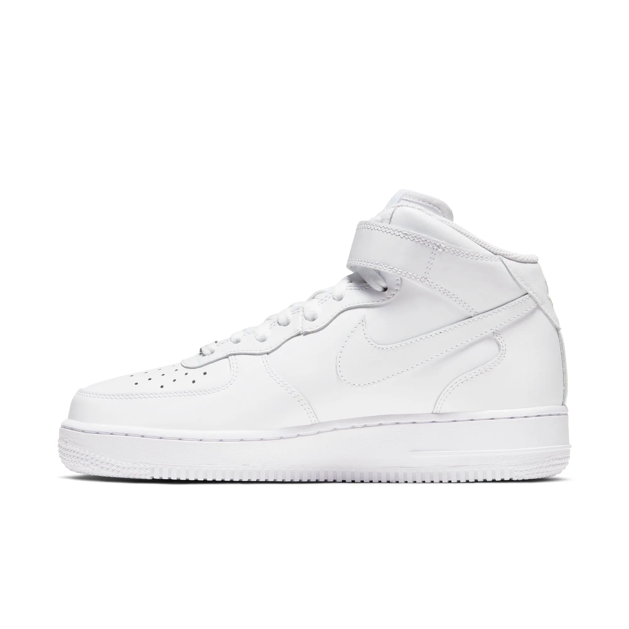 NIKE WOMEN AIR FORCE 1 '07 MID WHITE/WHITEWHITE